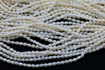 3x4mm Rice Potato Pearl Freshwater Pearl-Full Strand 15.5 inch Strand