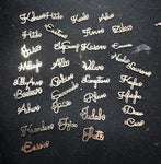 Custom Gold Filled Connectors - any WORD or NAME connector for Permanent Jewelry, sterling silver or gold filled