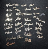 Custom Gold Filled Connectors - any WORD or NAME connector for Permanent Jewelry, sterling silver or gold filled