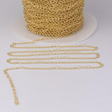 3mm Extender Curb Chain 18K PVD ION Plated Gold Plated Chain
