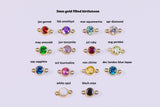3mm Rose Gold Filled Connectors 14/20- Add-On Birthstone Made in USA Real 14k Gold Filled Charm and Connector
