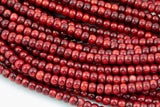 Bamboo Coral Roundel High Quality 6mm and 8mm Full Strand 16" Gemstone Beads