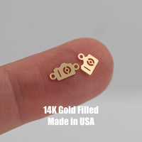 Camera Jewelry Connector-8.5mm - 14kt gold filled or Sterling Silver - Made in the USA