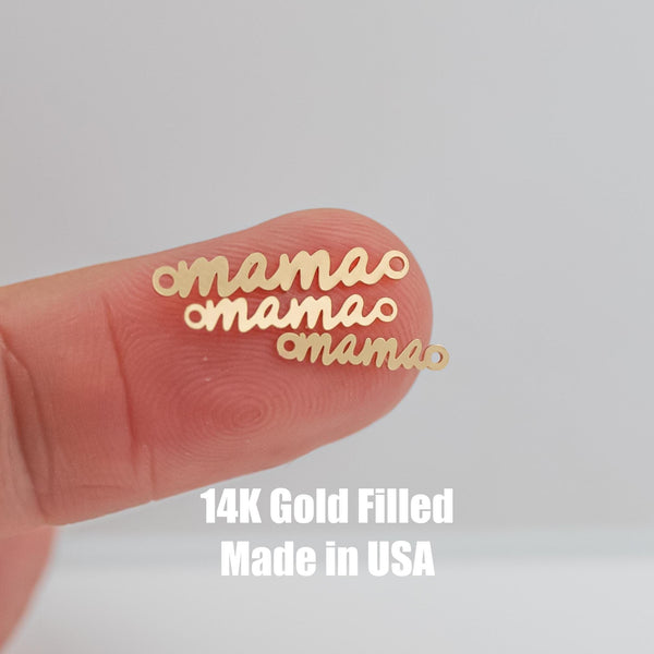 Mama Connector 14K Gold Filled or Sterling Silver Mama Connectors - Mama Link for Bracelet or Necklace - Permanent Jewelry Supply- Wholesale