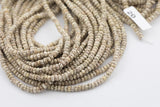5mm Natural Bodhi Seed Roundel Full Strand- 26 Inch long Gemstone Beads