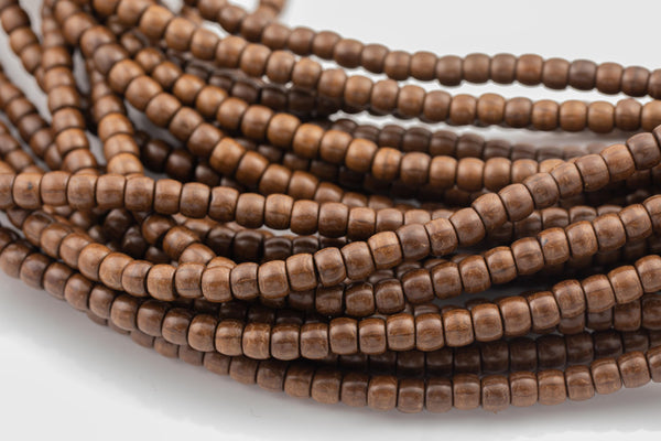 Natural Padauk Wood Roundel Shaped Beads 8mm - Sold by 32" Strands Gemstone Beads