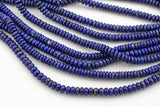 Natural High Quality LAPIS, High Quality in Roundel, 8mm-Full Strand 15.5 inch Strand Gemstone Beads