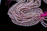 Pink Morganite Smooth Round Beads 4mm 6mm 8mm 10mm 12mm 15.5" Strand