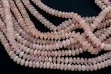 Natural Peach Beryl Morganite Aquamarine High Quality Diamond Cut Faceted Roundel, 10mm - Full 15.5 Inch Strand-Full Strand 15.5 inch Strand