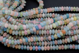 Natural Multi Beryl Morganite Aquamarine High Quality Smooth Roundel, 8mm - Full 15.5 Inch Strand-Full Strand 15.5 inch Strand