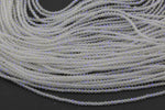 2mm or 3mm Crystal Round -2 or 5 or 10 STRANDS- Extra Fine-14 inches long about 100+ Beads - Mystic Clear