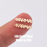 KARMA Permanent Jewelry Connector- Intricate Detail - 14kt gold filled or Sterling Silver - Made in the USA - Custom