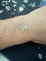 Arrowhead Outline or Inner Piece - 14Kt Gold Filled or Sterling Silver- Bracelet or Necklace - Permanent Jewelry Supply
