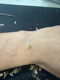 2pcs Cross Connectors - 14Kt Gold Filled or Sterling Cross Connectors Religious Link Bracelet or Necklace Permanent Jewelry