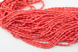 Bamboo Coral Barrel High Quality 4x8mm Full Strand 16" Gemstone Beads