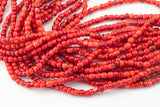 Bamboo Coral Irregular Barrel High Quality 8mm Full Strand 16" Gemstone Beads