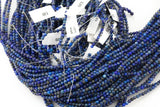 Natural Lapis Lazuli Beads Small 2.5mm 3mm 3.5mm 4mm Round Smooth Small Sizes - Full Strands Gemstone Beads High Quality Untreated No Dye