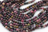 Natural Watermelon Tourmaline High Quality in Round, 4mm, 6mm, 8mm, 10mm AAA Quality Smooth Gemstone Beads