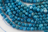 Natural Flower Apatite Round sizes 4mm, 6mm, 8mm, 10mm, 12mm, 14mm- Full 15.5 Inch strand AAA Quality Smooth Gemstone Beads
