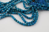 Natural Flower Apatite Round sizes 4mm, 6mm, 8mm, 10mm, 12mm, 14mm- Full 15.5 Inch strand AAA Quality Smooth Gemstone Beads