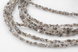 Super Clear Natural Herkimer Diamond Quartz Beads 6mm Double Pointed Quartz 14" Strand Top Drilled-