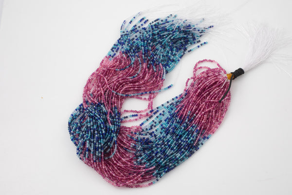 2mm Crystal Round 1 or 2 or 5 or 10 STRANDS- 15 inch strand- Clearance- Random Color