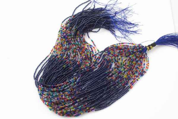 2mm Crystal Round 1 or 2 or 5 or 10 STRANDS- 15 inch strand- Clearance- Random Color