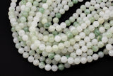 Natural Jadeite , High Quality in Smooth Round- 6mm, 8mm, 10mm, 12mm -Full Strand 15.5 inch Strand