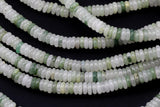 Natural Jadeite - High Quality in Saucer Roundel, 6mm Smooth Gemstone Beads Thin Roundel