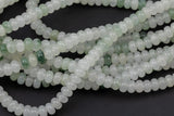 Natural Jade Jadeite - High Quality in Roundel, 6mm, 8mm- Full 15.5 Inch Strand-Full Strand 15.5 inch Strand Smooth Gemstone Beads