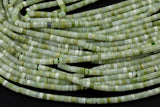 Natural Jadeite Heishi Discs Beads 2x4mm 3x6mm 15.5" Strand