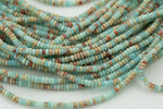 Sea Sediment Jasper - High Quality in Smooth Saucer Roundel, 4mm Flat Rondel 15 Inches Thin Roundel