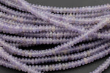 Lepidolites - High Quality in Smooth Saucer Roundel, 4mm Flat Rondel 15 Inches Thin Roundel