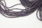 Lepidolites - High Quality in Smooth Saucer Roundel, 4mm Flat Rondel 15 Inches Thin Roundel