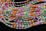 Multi Color Mother of Pearl MOP Shell Rice Beads- 4x7mm- 15.5'' Strand Shell Beads
