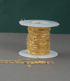 Gold Filled Flat Tubed Chain, 3 plus 1 Oval Links, Wholesale, USA Made, Chain by foot