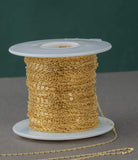 Gold Filled Cable Flat Paperclip Oval Dainty Chain 1.3mm , Wholesale, USA Made, Chain by foot Permanent Jewelry Chain