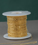 Gold Filled Cable Flat Paperclip Oval Dainty Chain 1.3mm , Wholesale, USA Made, Chain by foot Permanent Jewelry Chain