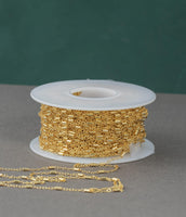 Gold Filled Satellite Round Tubed Chain, Wholesale, USA Made, Chain by foot Permanent Jewelry Chain