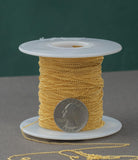 1.3mm Curb Gold-filled Chain by the foot or 10 feet-- Flat Chain Permanent Jewelry Chain