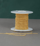 2.5mm Curb Gold-filled Chain by the foot- Wholesale- USA Made Permanent Jewelry Chain