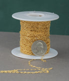 2.1mm Eye Shape Cable Gold Filled Cable Chain , Wholesale, USA Made, Chain by foot Permanent Jewelry Chain