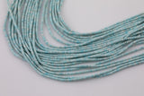 Pale Blue Jasper Heishi Discs Beads 1.5x2mm15.5" Strand- Extra Fine