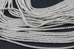 White Jasper Heishi Discs Beads 1.5x2mm15.5" Strand- Extra Fine