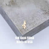 Mermaid Connector Permanent Jewelry Connector or Charm 14kt gold filled or Sterling Silver - Made in the USA - Custom