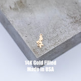 Mermaid Connector Permanent Jewelry Connector or Charm 14kt gold filled or Sterling Silver - Made in the USA - Custom