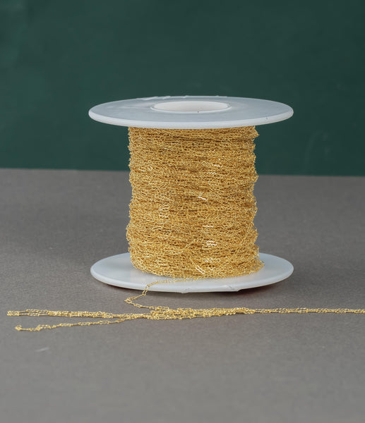 Gold Filled FlatPaper Clip Krinkled Waves Chain, Elongated Oval Chain, 2x5.5mm and 1.8x4mm links, , Wholesale, USA Made, Chain by foot