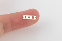 Personalized Permanent Jewelry Connector Tag 14K Gold Filled / 925 Sterling Silver Gold Filled Connectors Wholesale Supply Customizable Pill