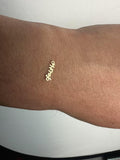 Faith Permanent Jewelry Connector - 14kt gold filled or Sterling Silver - Made in the USA