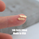Boss Permanent Jewelry Connector - 14kt gold filled or Sterling Silver - Made in the USA